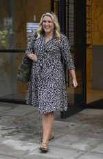 SARA DAVIES Leaves BBC Morning Live Studios in Manchester 09/12/2023