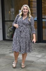 SARA DAVIES Leaves BBC Morning Live Studios in Manchester 09/12/2023