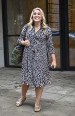 SARA DAVIES Leaves BBC Morning Live Studios in Manchester 09/12/2023