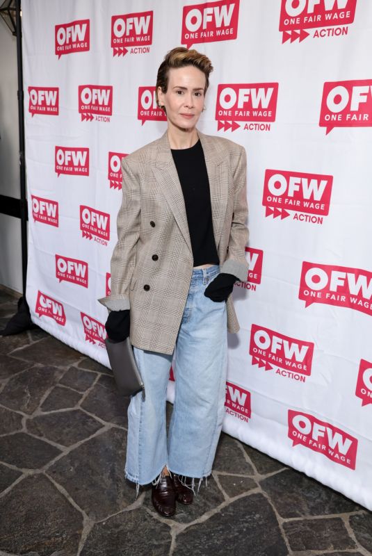 SARAH PAULSON at One Fair Wage