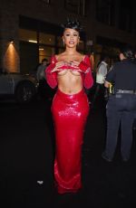 SAWEETIE Arrives La Quan Smith Fashion Show at New York Fashion Week 09/11/2023