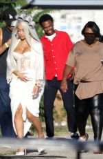 SAWEETIE Arrives on the Set of a Music Video in Los Angeles 09/18/2023