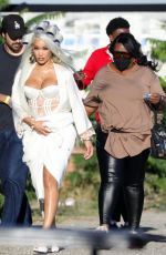 SAWEETIE Arrives on the Set of a Music Video in Los Angeles 09/18/2023