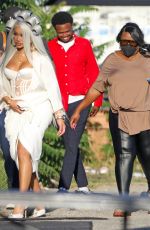SAWEETIE Arrives on the Set of a Music Video in Los Angeles 09/18/2023