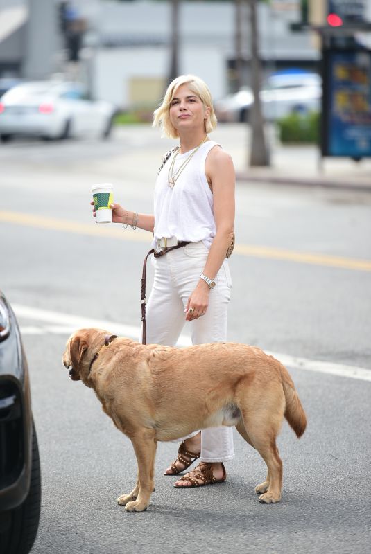 SELMA BLAIR Out for Coffee in Los Angeles 09/05/2023