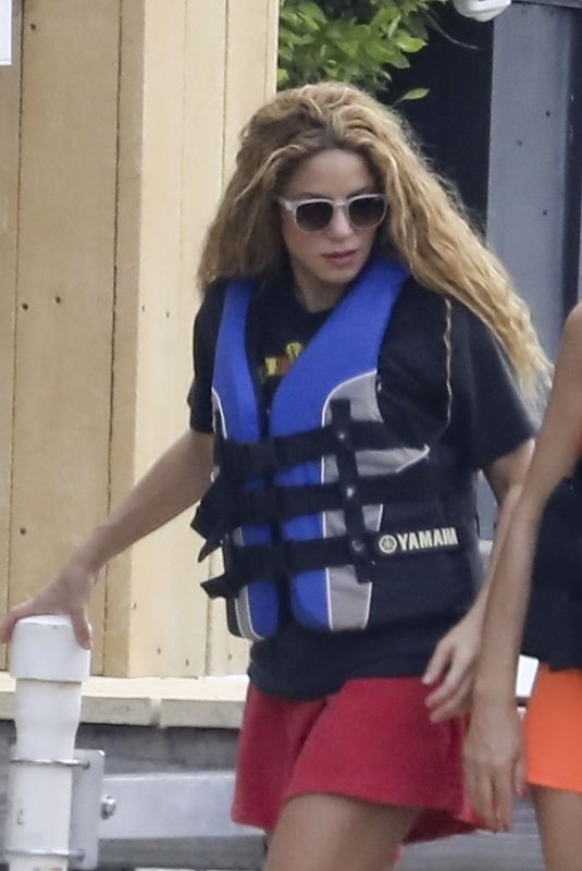 SHAKIRA on a Jet Ski aAdventure in Miami 09/04/2023