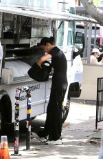 SHANINA SHAIK Picking up Breakfast at Yeastie Boys in New York 09/13/2023