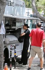 SHANINA SHAIK Picking up Breakfast at Yeastie Boys in New York 09/13/2023
