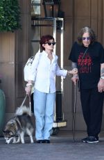 SHARON OSBOURNE Out for a Meal in Beverly Hills 09/07/2023