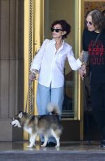 SHARON OSBOURNE Out for a Meal in Beverly Hills 09/07/2023