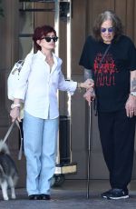 SHARON OSBOURNE Out for a Meal in Beverly Hills 09/07/2023