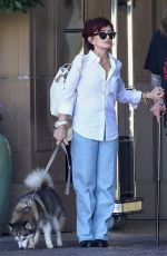 SHARON OSBOURNE Out for a Meal in Beverly Hills 09/07/2023