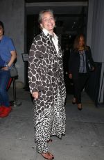 SHARON STONE Leaves Crustacean Restaurant in Beverly Hills 09/08/2023