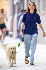 SOFIA COPOLLA Out with Her Dog in New York 09/08/2023
