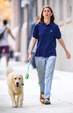 SOFIA COPOLLA Out with Her Dog in New York 09/08/2023