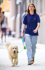 SOFIA COPOLLA Out with Her Dog in New York 09/08/2023