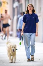 SOFIA COPOLLA Out with Her Dog in New York 09/08/2023