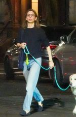 SOFIA COPPOLA Night Out with Her Dog in New York 09/21/2023