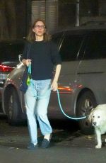 SOFIA COPPOLA Night Out with Her Dog in New York 09/21/2023
