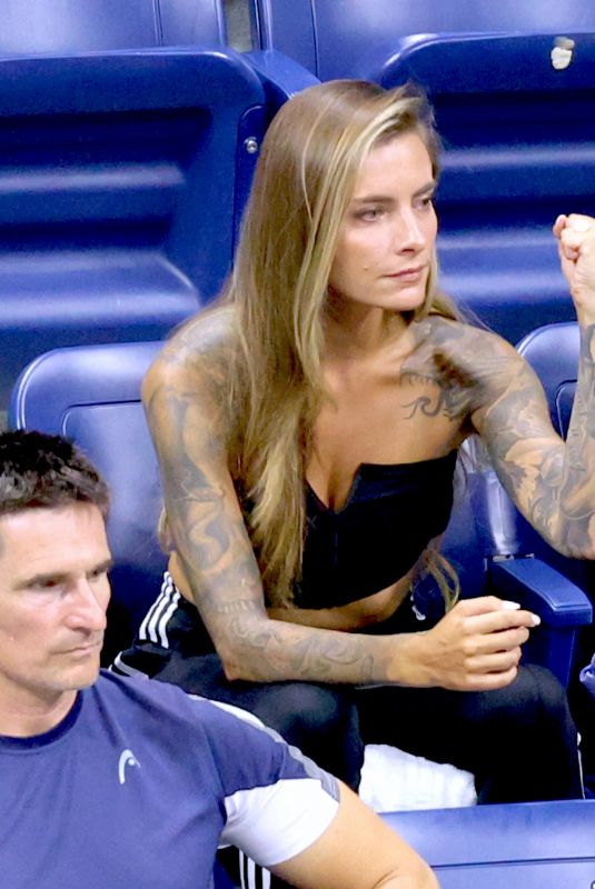 SOPHIA THOMALLA at Zverev vs Sinner Game at US Open in New York 09/04/2023