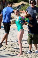 SOPHIE TURNER in Swimsuit on the Set of Joan at a Beach in Spain 09/15/2023
