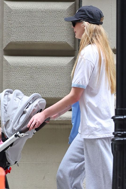 SOPHIE TURNER Out with Her Kids in New York 09/22/2023