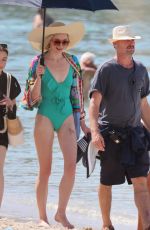 SOPHIE TURNER Shooting a Scenes in the Ocean in Palma 09/14/2023