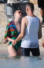 SOPHIE TURNER Shooting a Scenes in the Ocean in Palma 09/14/2023