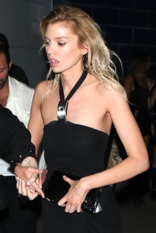 STELLA MAXWELL Arrives at Grand Opening of Dries Club in Manhattan 09/09/2023