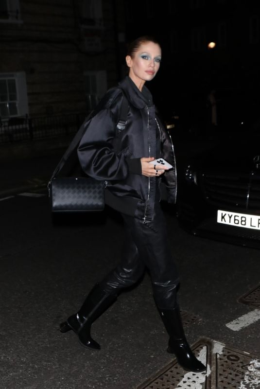 STELLA MAXWELL Leaves Vogue World Show at London Fashion Week 09/14/2023