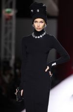 STELLA MAXWELL Walks Moschino SS24 Fashion Show in Milan 09/21/2023