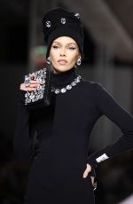STELLA MAXWELL Walks Moschino SS24 Fashion Show in Milan 09/21/2023