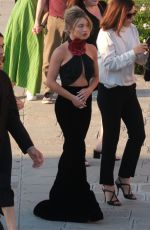 SYDNEY SWEENEY Arrives at Giorgio Armani Cocktail Party in Venice 09/01/2023