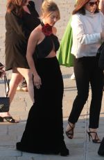 SYDNEY SWEENEY Arrives at Giorgio Armani Cocktail Party in Venice 09/01/2023