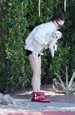 TARYN MANNING Out with Her Dog in Palm Springs 09/12/2023