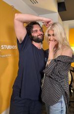 TAYLOR MOMSEN Reunites with Penn Badgley for His Podcast