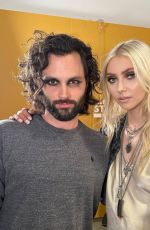 TAYLOR MOMSEN Reunites with Penn Badgley for His Podcast