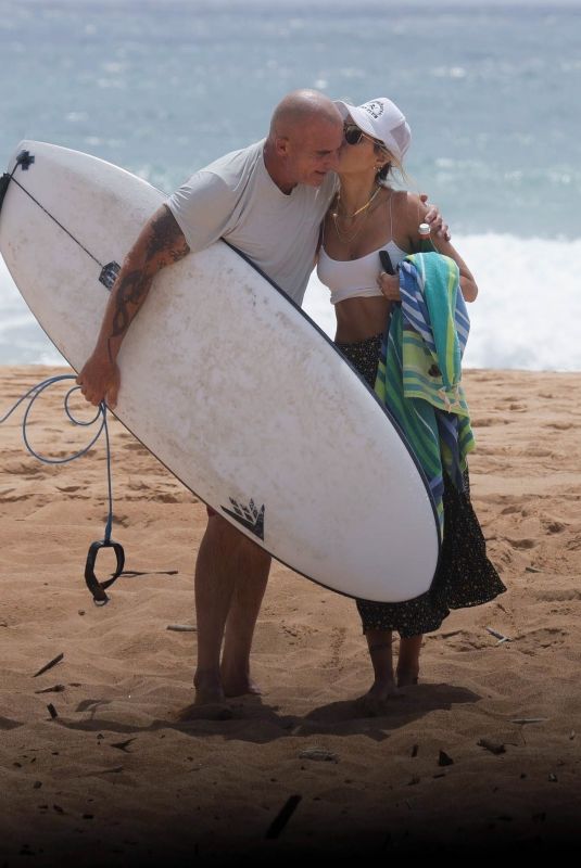 TISH CYRUS and Dominic Purcell on Their Honeymoon in Hawaii 09/04/2023