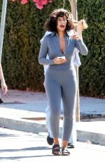 TRACEE ELLIS ROSS in a Grey Bodysuit After a Photoshoot 09/06/2023