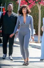 TRACEE ELLIS ROSS in a Grey Bodysuit After a Photoshoot 09/06/2023