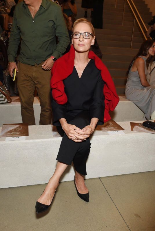 UMA THURMAN at Tory Burch Spring 2024 Fashion Show in New York 09/11/2023