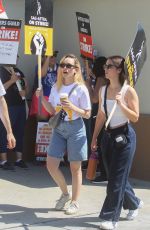 VICTORIA PEDRETTI at SAG Strike at Paramount Studios in Hollywood 09/08/2023
