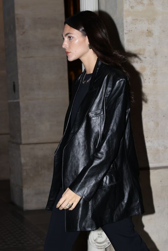 VITTORIA CERETTI Arrives at Leonardo DiCaprio’s Hotel in Paris 09/25/2023