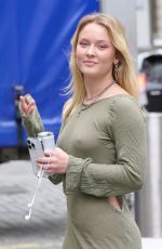 ZARA LARSSON Leaves Global Radio Studios in London 09/28/2023