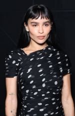 ZOE KRAVITZ at Saint Laurent Womenswear Spring/summer 2024 Show at Paris Fashion Week 09/26/2023