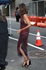 ZOE SALDANA Arrives at Stella Artois Dinner in New York 09/21/2023