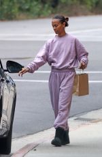ZOE SALDANA Out for Breakfast in Santa Barbara 09/03/2023