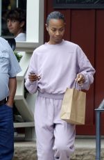 ZOE SALDANA Out for Breakfast in Santa Barbara 09/03/2023