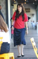 ZOOEY DESCHANEL Heading to Cafe Luxe in Brentwood 09/19/2023