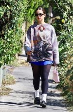 ADDISON RAE with a Friend at Lunch at All Time in Los Feliz 10/11/2023